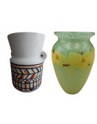 vase ceramique verre et cristal